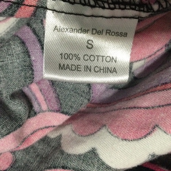 ALEXANDER DEL ROSSA PALM COAST, FLORIDA VTG. 70’s PRINT COTTON ROBE/WRAP - Picture 5 of 6